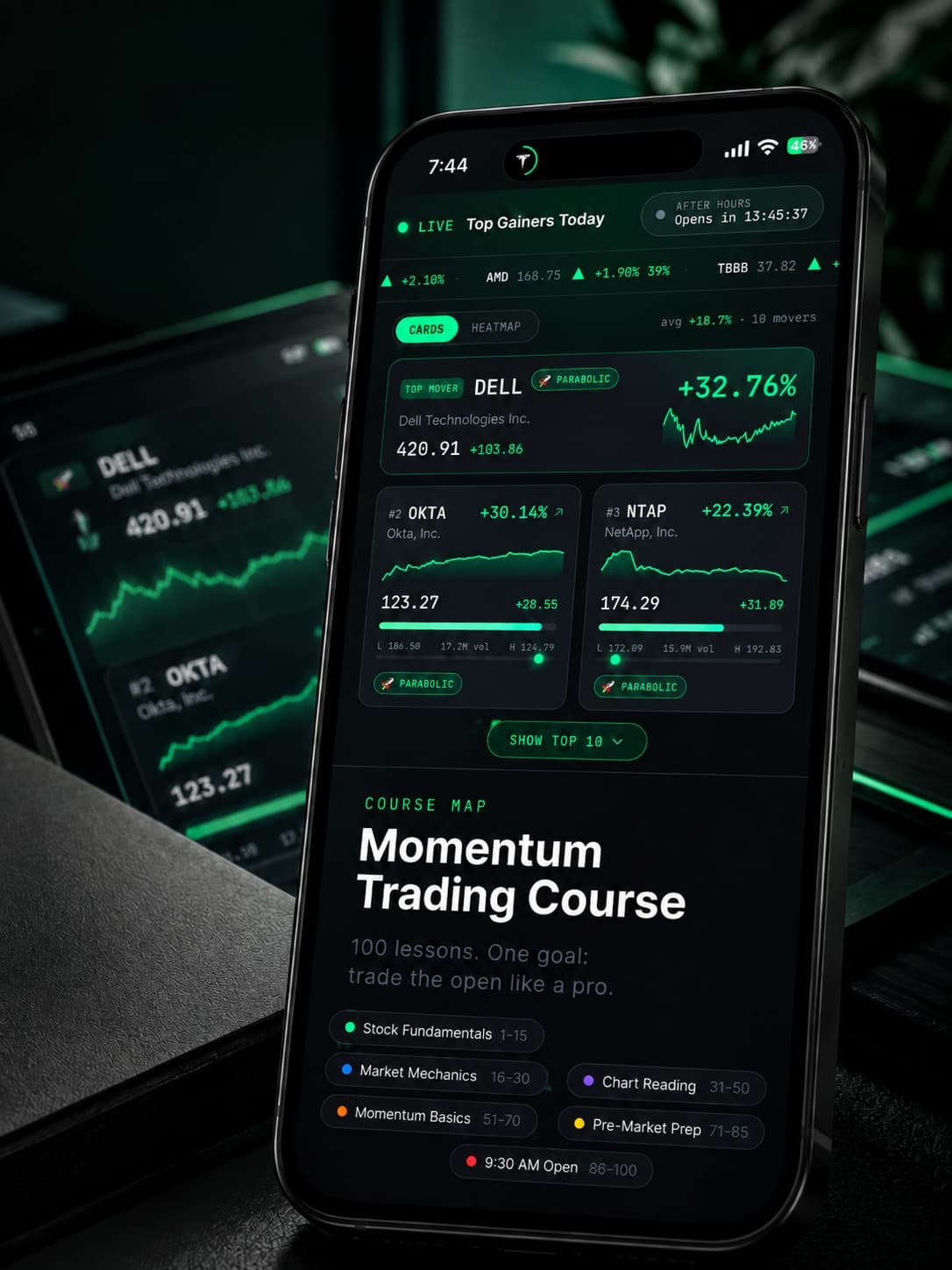 Momentum Trading Course cover